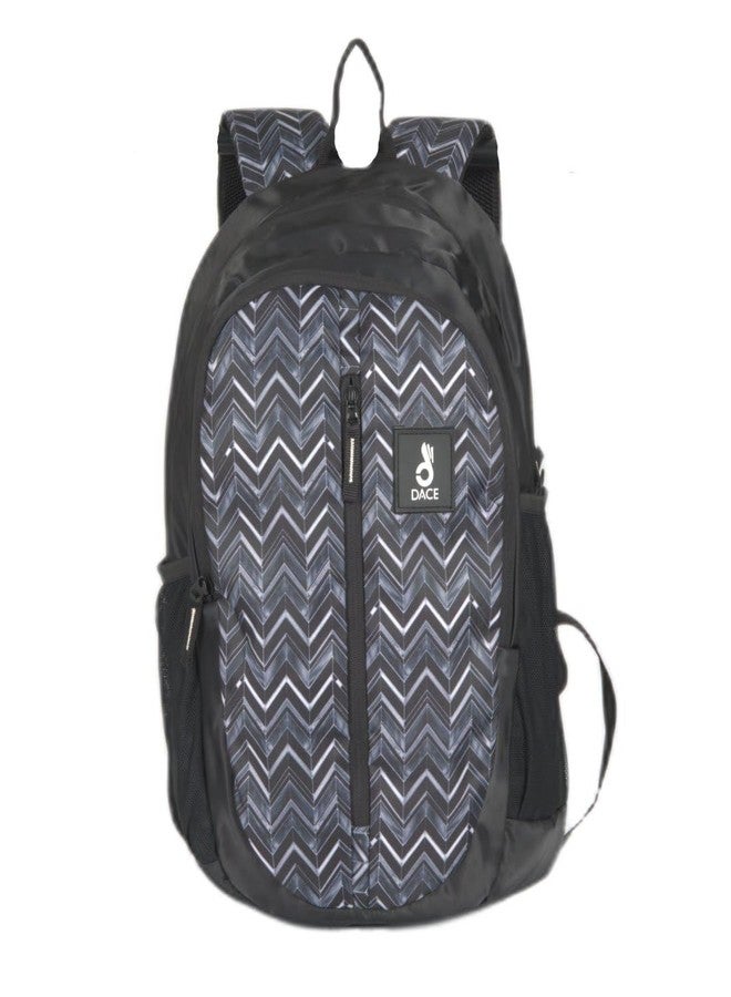 Dace Casual Style Lightweight Canvas Backpack School Bag Travel Daypack (Black) - Image 1